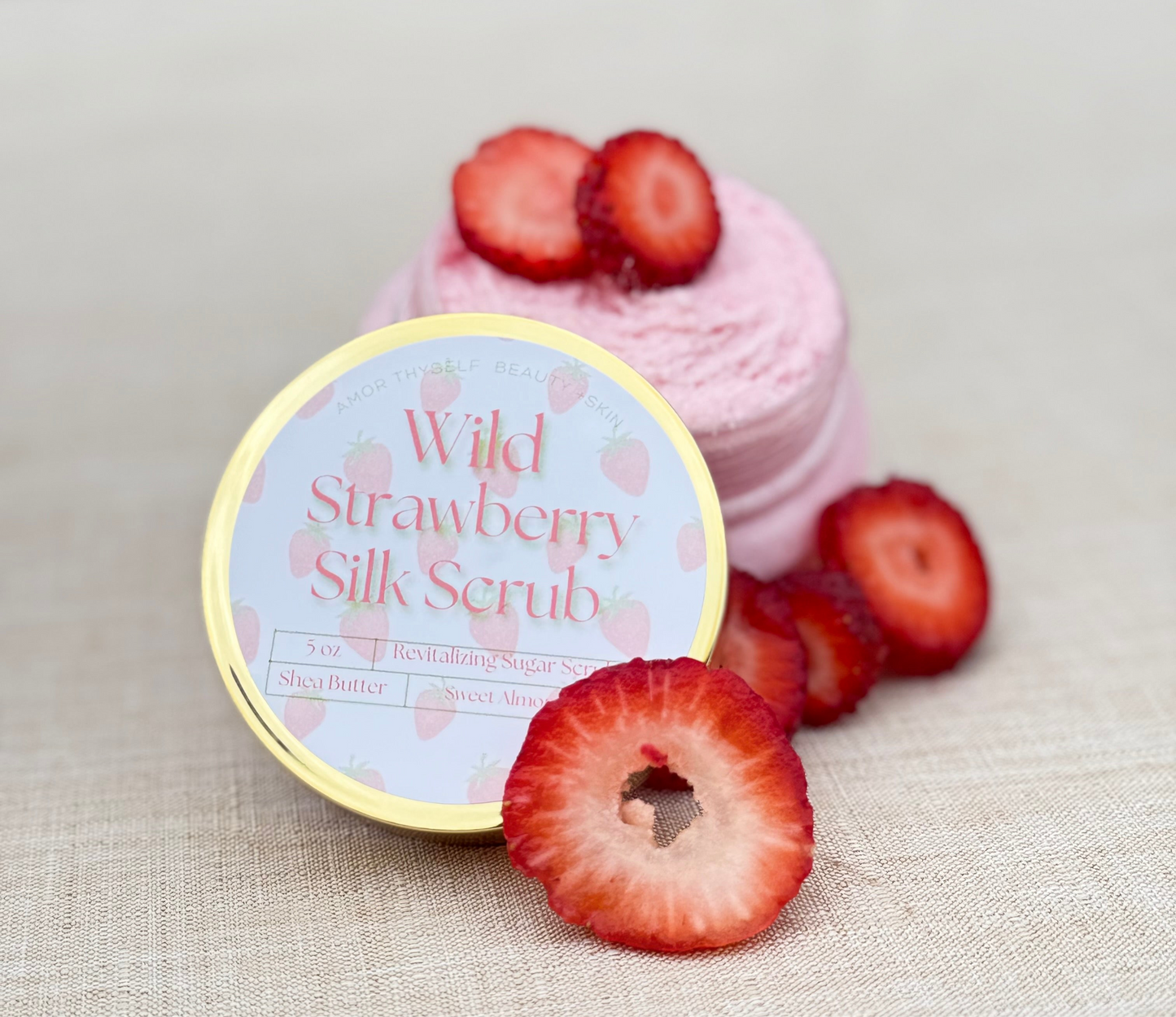 Wild Strawberry Silk Scrub